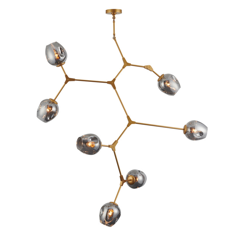 Andrejka 7 - Light Brushed Gold Unique/Statement Pendant