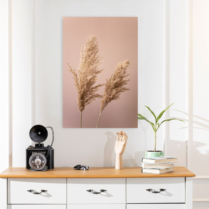 Print, Pink/Tan, 60.96 cm H x 40.64 cm W