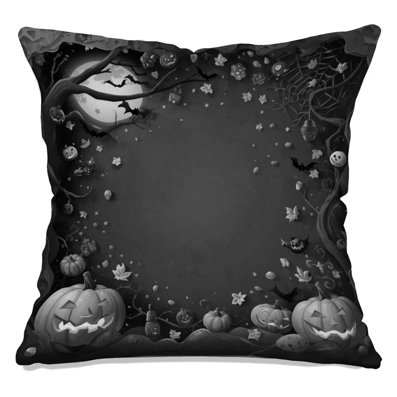 Coussins décoratifs à double face avec motif de citrouilles d'Halloween, Décoration d'Halloween 9