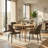 Modern Upholstered Dining Chair (Set of 4, BROWN)-517816390