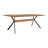 Alyshia Oak Metal Top Dining Table-2025314278