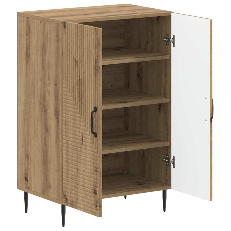 Shoe Storage Cabinet, Artisan Oak
