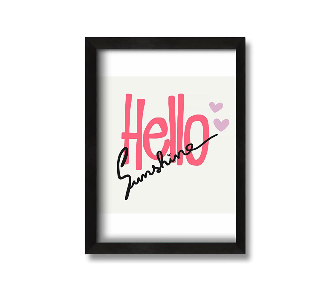 Gerahmtes Leinwandbild Hello Sunshine 1