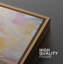 Abstrait pastel abstrait, doux, rose, bleu, jaune, art moderne, reproduction d'art sur toile encadrée, 2 pièces-126348482-126348484