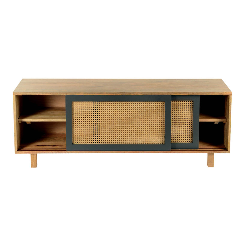 Ashton Media Console, Natural/Black
