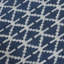 Tapis d'intérieur rectangulaire oriental en laine nouée à la main, bleu et beige