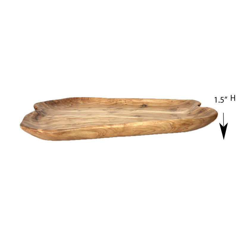 Grand plateau dÃ©corÃ© de racines en bois Â« Loon Peak Â»