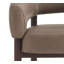 Chaise d'appoint moderne en similicuir et métal