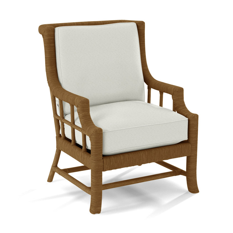 Fauteuil Lafayette, La Havane, Rayures bleu cobalt 0204-64