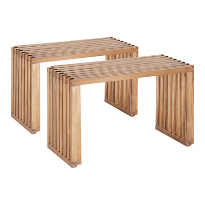 Riviera Extendable Bench (Set Of 2) Natural