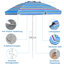 Mccracken 220cm Beach Parasol
