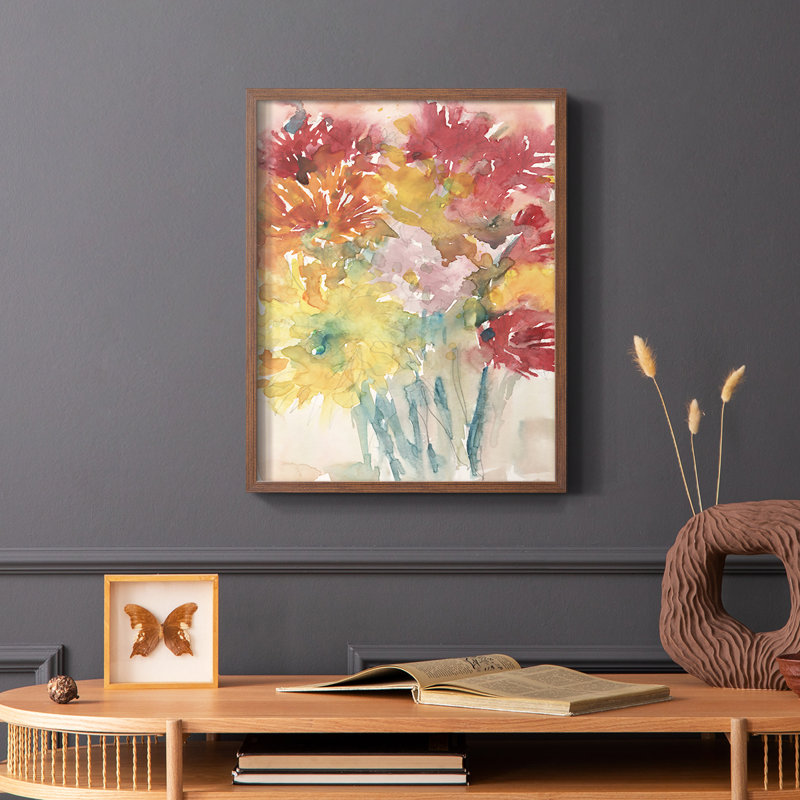 Floral Treats I, reproduction encadrée - bois massif, Brun, H 20 po x l 16 po