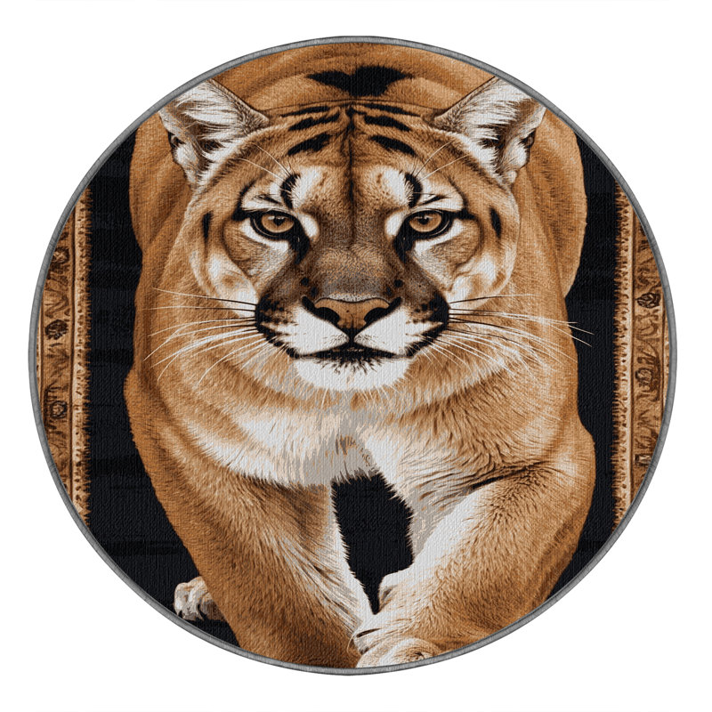  Tapis lavable Eastern Big Cougar, Rond 7 pi
