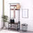 Versatile Hall Tree with Shoe Bench and Multiple Storage Options
