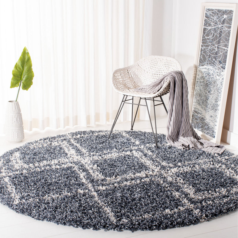 Tapis à poils longs Strattford Pro Lux, Rond 6 pi 7 po