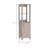 Linen Cabinet Jannes, Two Open Shelves, Single Door, Light Gray Finish-401416841