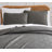 Southshore Fine Linens Grid Full/Queen Oversized Prewashed Microfiber Quilt Set with Embroidered Square Stitching, 3-Piece, Grid White-797230837-797230847
