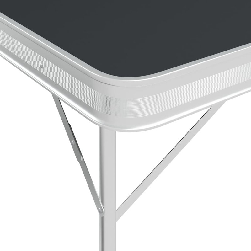 Zarmayr Rectangular Wood Metal Folding Outdoor Camping Table , 90cm cm W 60cm cm D, White