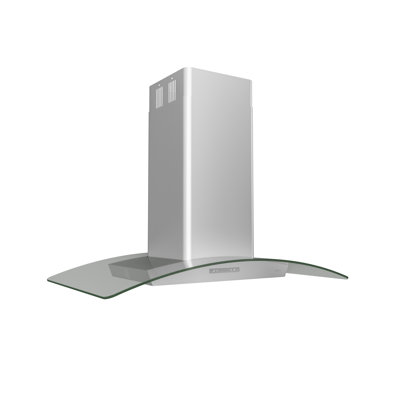 Zephyr Milano 36"" 700 CFM Convertible Island Range Hood with LED Lighting -  ZML-M90CG
