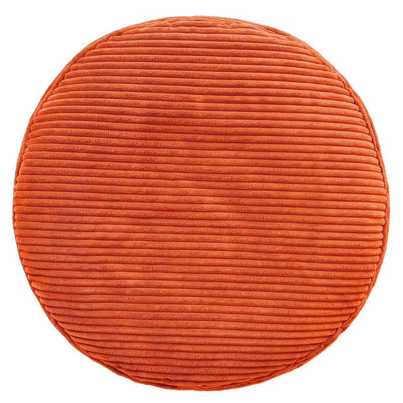 Soul 55Cm Round Pouffe, Orange