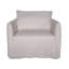 Linen Swivel Slipcovered Armchair