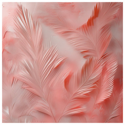 Pink Palm Leaves Bedding Palm Bedspread Nature