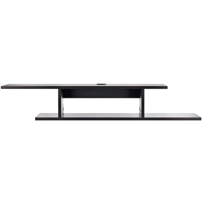Étagère H 8,5 po x l 49,6 po x P 8,75 po, Noir