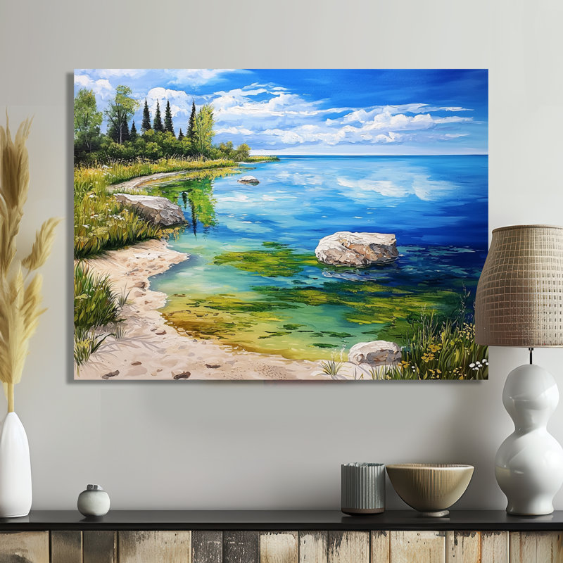 «Great Lakes Reflections In Michigan II», impression murale sur le Michigan, 30" H x 40" W, Wrapped Canvas, Does Not Apply