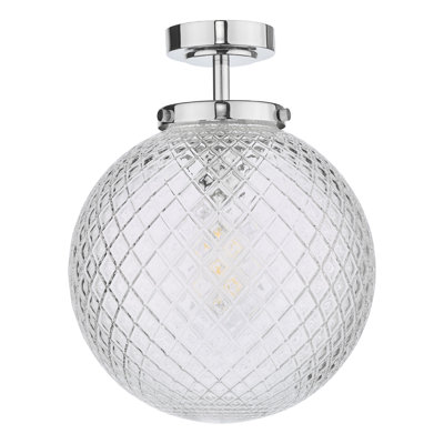 Pradep Glass Flush Mount
