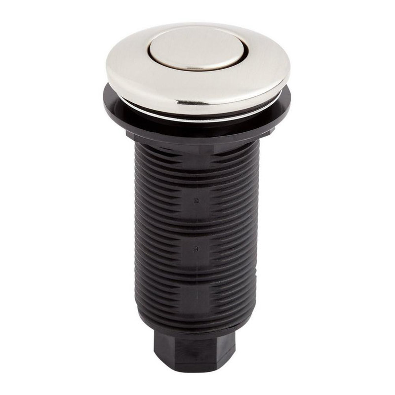 Air Switch Button for Garbage Disposal, Brushed Nickel