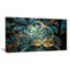 «Symmetric Blue Gold Fractal Flower», impression-21971150-33819236