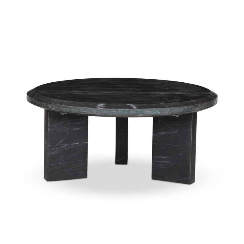 Dakota Marble Coffee Table, Black