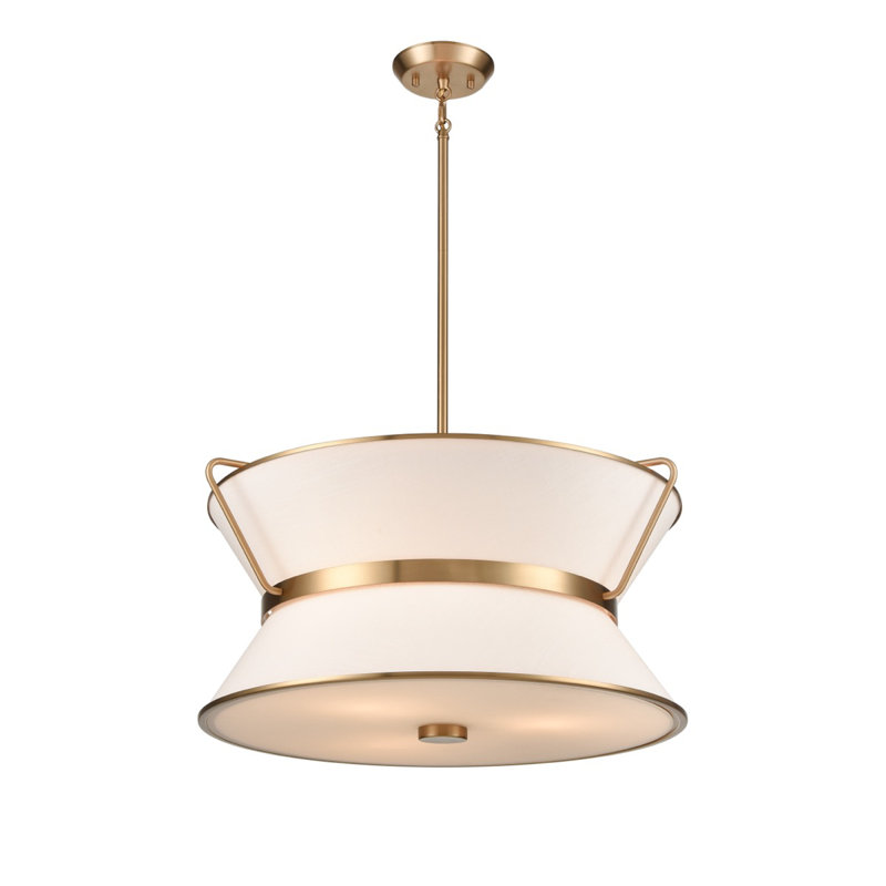 Layla Dimmable Bell Chandelier, 11.4" H x 23" W x 22" D