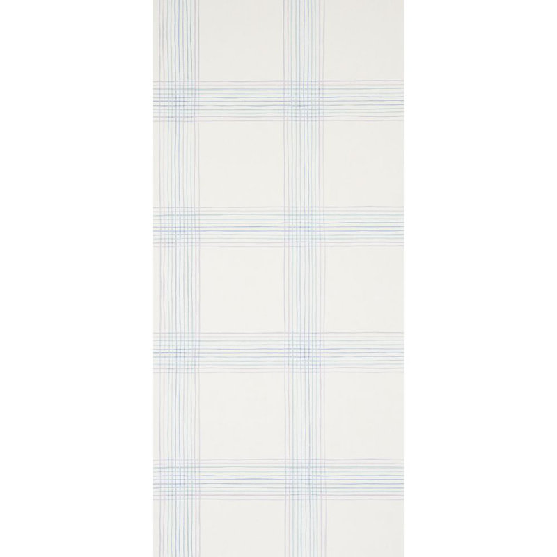 Minerva Plaid Wallpaper, Hyacinth