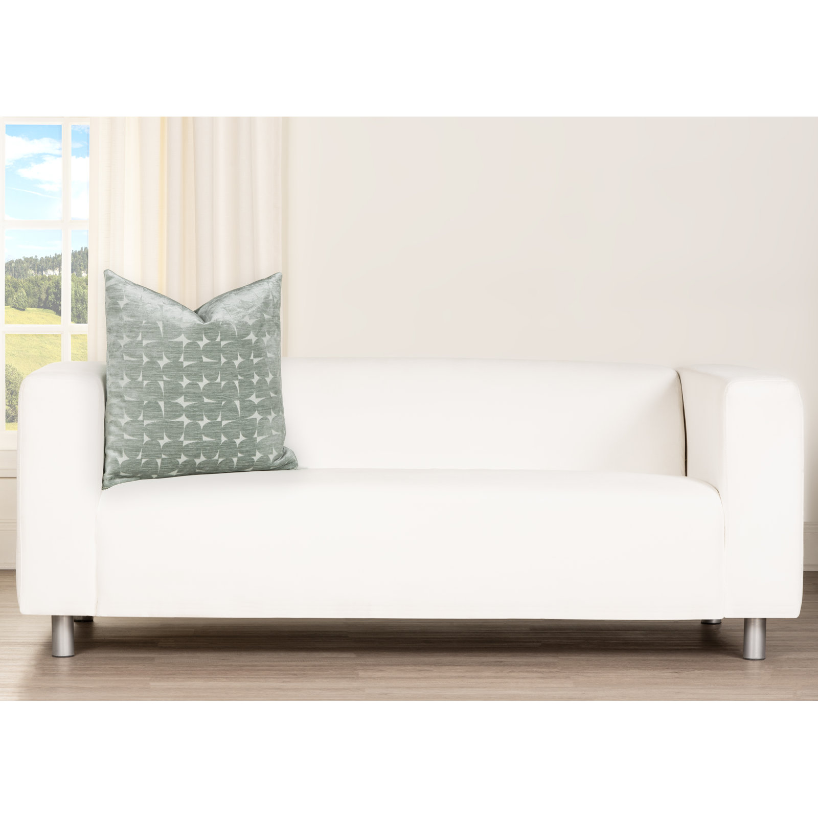 Throw Pillow, Iceberg, Square 26", Feather