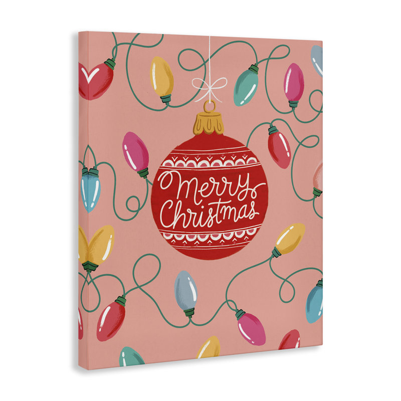 Art mural sur toile Christmas Christmas bable in Warm Tones, design par Nancy McKenzie, H 48 po x l 36 po