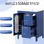 Meuble-lavabo 24 po, bois massif bleu et armoire avec lavabo, deux tiroirs, porte et tablette ajustable, finition-1258141637