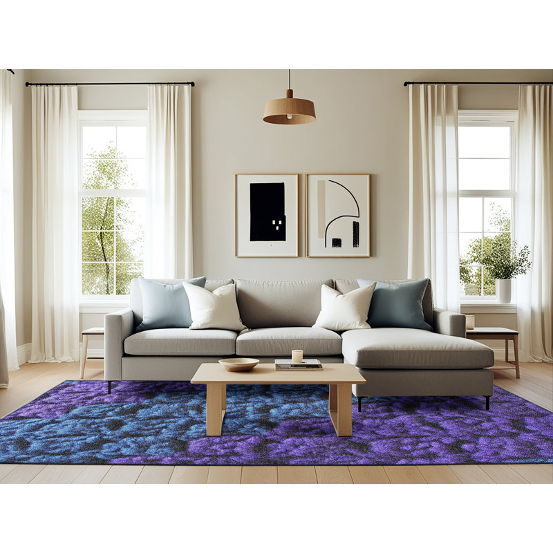 Tapis bleu Edwige, Rectangle 6 pi x 9 pi