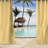 Stripe 54" x 96" Grommet Semi-Sheer Outdoor Curtain Panel-120505591-126702698