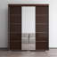 Armoire en wengé 71 "avec miroir Aria