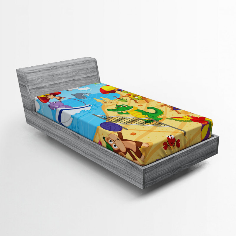 Animal Microfiber Fitted Sheet, Full Fitted Sheet