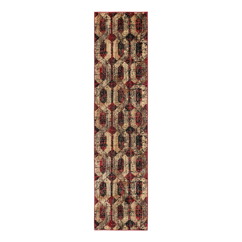 Brennin Geometric Indoor Rug, Runner 2'2" x 9'