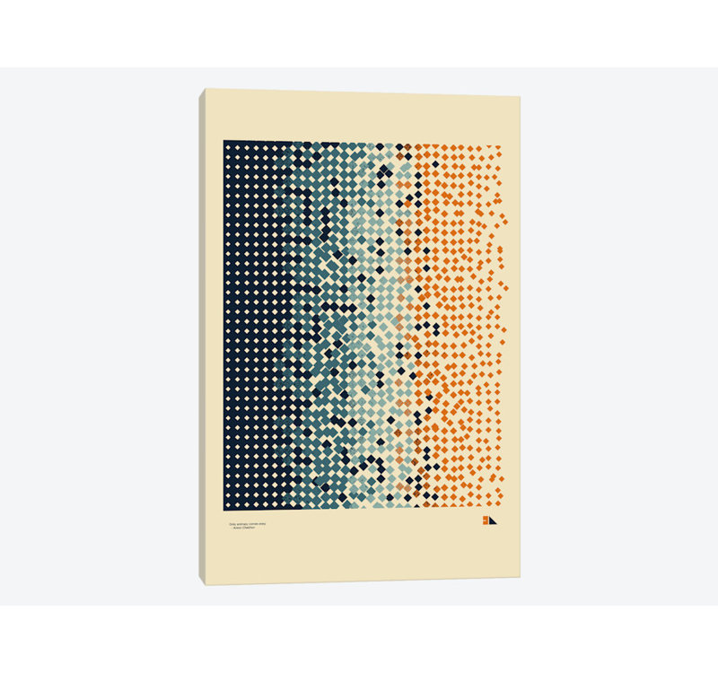 «Entropy», impression sur toile, H 26 po x l 18 po x P 1,5 po, Pas de tapis, Toile tendue