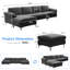 Canapé modulaire 3 pièces rembourré-109305794