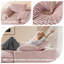 Canapé-lit intérieur rembourré 56 po avec 3 coussins 56 po Corduroy-2068029726