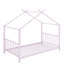 Lit plateforme simple en métal en forme de maison-114346459