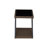 Z-Shaped Weather Resistant Wicker Patio Side Table