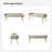 Millbury Polyester Upholstered Bench with Metal Leg-426484232