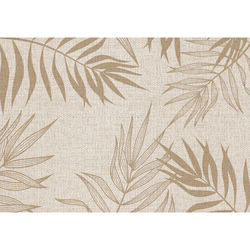 Ameah Floral Vinyl Machine Printed Area Rug, Rectangle 140 x 200cm