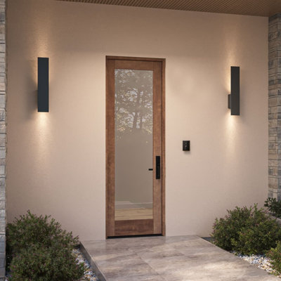 G101-SW-96 | Porte simple 33,75 po x 98 po, extérieur pré-suspendu RTA, pleine longueur, bois d'acajou brut